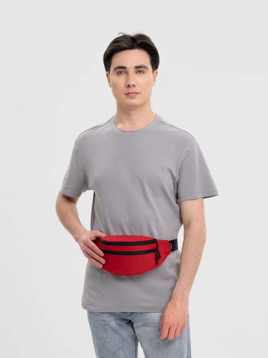 Алый поясная сумка Toprock Classic Bag, унисекс, 17 цветов