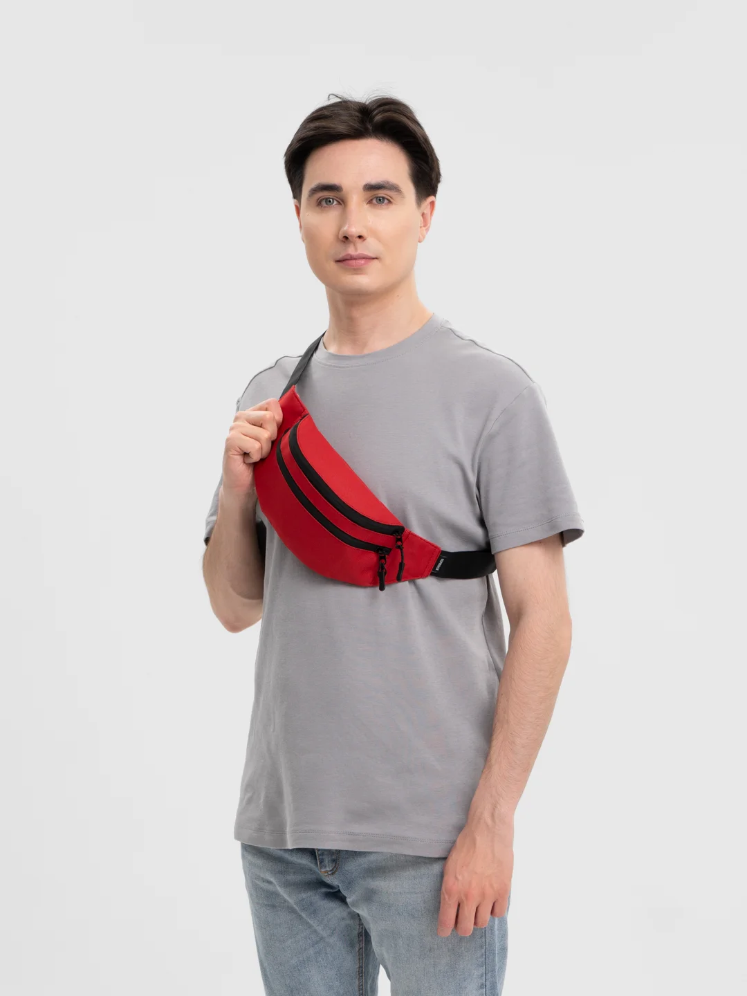 Алый поясная сумка Toprock Classic Bag, унисекс, 17 цветов
