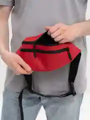 Алый поясная сумка Toprock Classic Bag, унисекс, 17 цветов