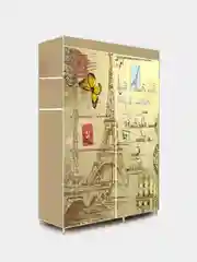 Песочный хаки шкаф для одежды, складной