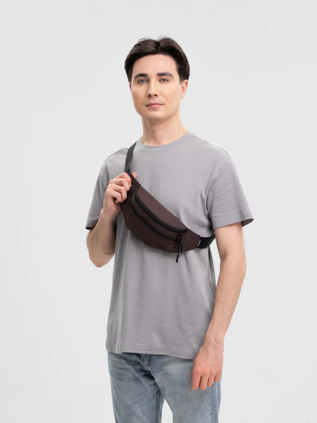 Коричневый поясная сумка Toprock Classic Bag, унисекс, 17 цветов