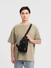 Черный мужская сумка на плечо, поясная, рюкзак спортивный
