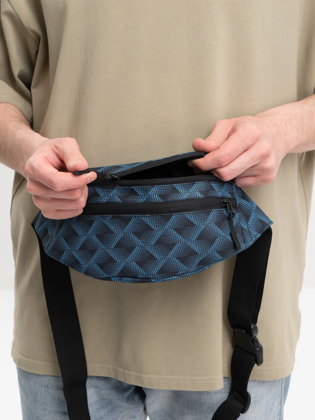 Синий поясная сумка Toprock Classic Bag, унисекс, 17 цветов