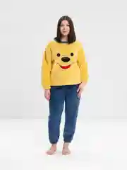 Желтый костюм женский домашний, с брюками