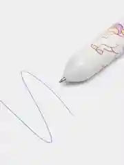 Белый ручка многоцветная шариковая "Единорог", 10 цветов