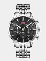 Черный мужские наручные часы Mini Focus MF0282G с хронографом, в подарочной упаковке