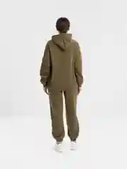 Зелёный хаки костюм спортивный женский