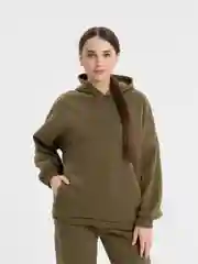 Зелёный хаки костюм спортивный женский