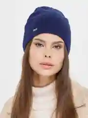 Синий меланж шапка / шапка демисезонная