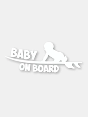 Наклейка на автомобиль "Baby on board" / Stickers by Batis / Винил, чёрный / Стикер