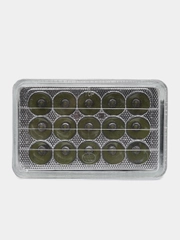 Лампа-фары CG-CB, 15 LED диодов, 30W, модуль со стеклом, 165 x 110 мм