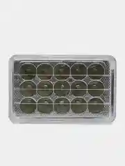 Лампа-фары CG-CB, 15 LED диодов, 30W, модуль со стеклом, 165 x 110 мм