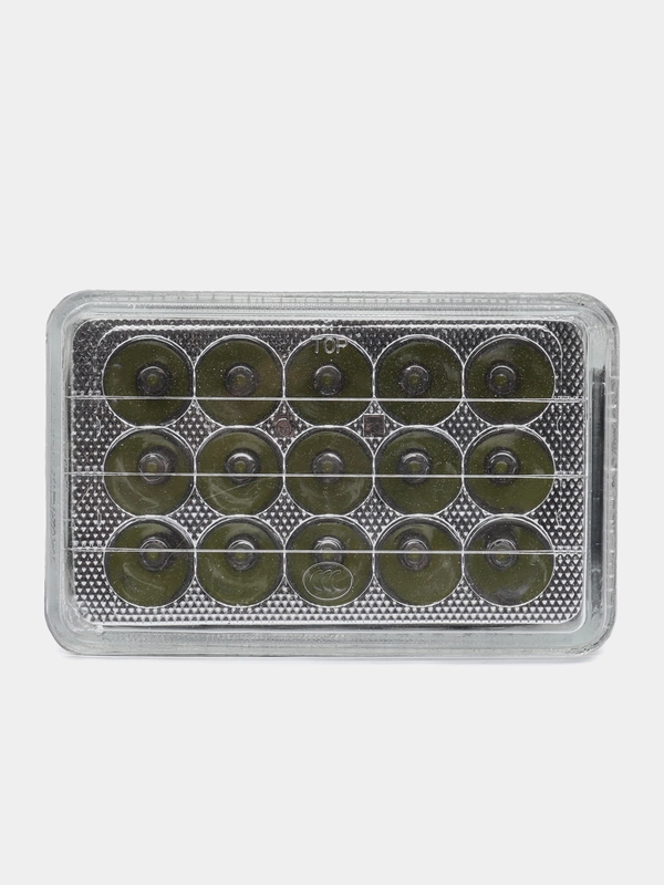 Лампа-фары CG-CB, 15 LED диодов, 30W, модуль со стеклом, 165 x 110 мм