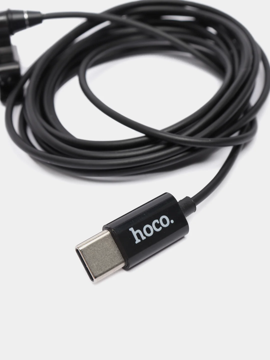 Микрофон петличный для мобильного устройства Type-C  hoco L14, черный
