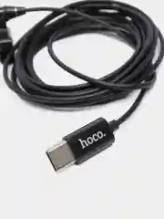 Микрофон петличный для мобильного устройства Type-C  hoco L14, черный