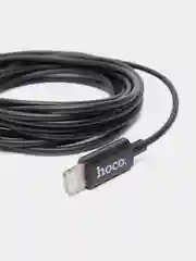 Микрофон петличный Hoco L14 Lightning, цвет черный, 2 м