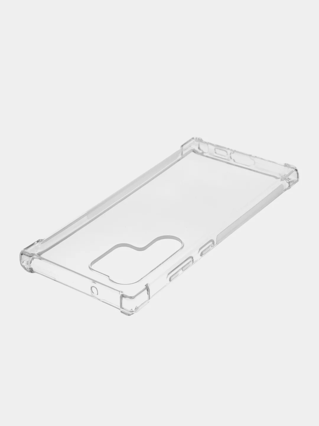 Прозрачный чехол для Samsung Galaxy S23 Ultra противоударный силиконовый ROSCO прозрачный с углами
