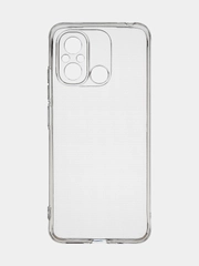 Чехол для Redmi 12C / Poco C55, прозрачный, силиконовый