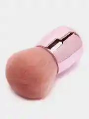 Кисть Кабуки, для пудры, румян, бронзера, розовая, пушистая