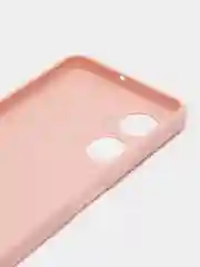 Пудровый силиконовый чехол для Huawei Honor X7 (Хуавей Хонор Х7), с защитой камеры