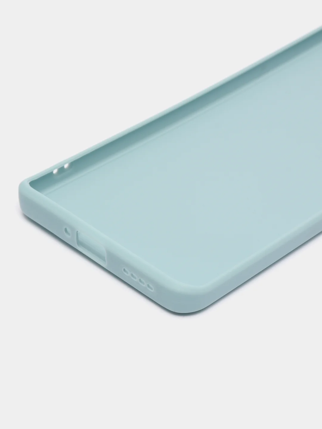 Светло-синий силиконовый чехол для Realme 10 Pro+ / 10 Pro Plus (Реалми 10 Про Плюс 5 Джи), прозрачный