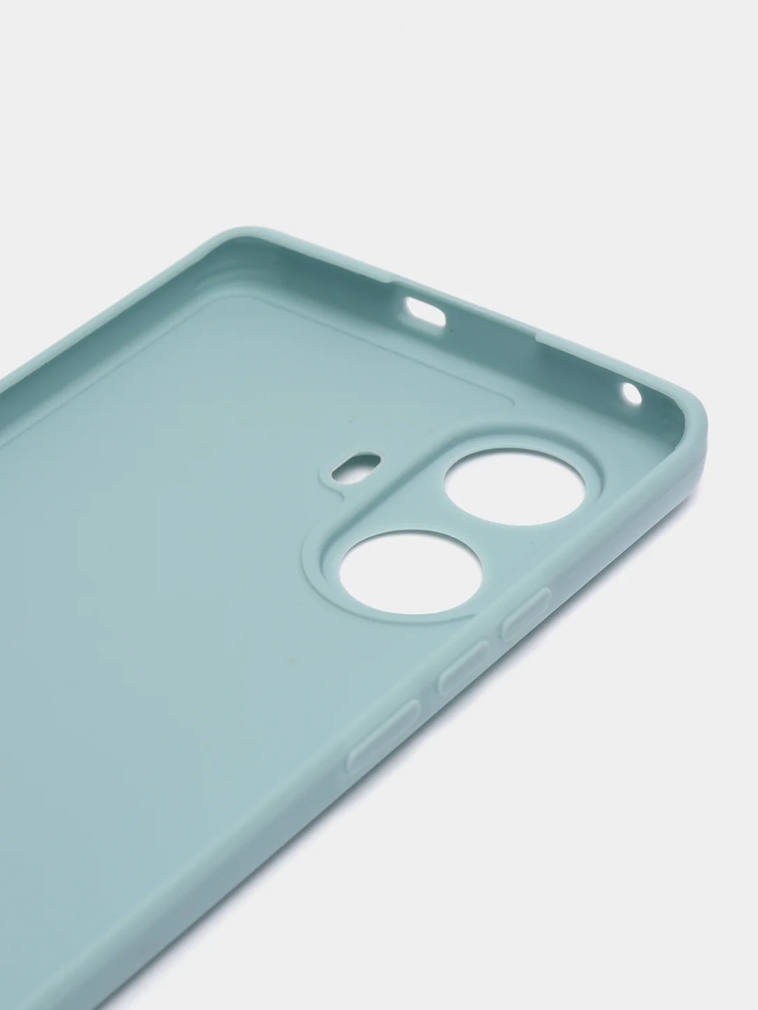 Светло-синий силиконовый чехол для Realme 10 Pro+ / 10 Pro Plus (Реалми 10 Про Плюс 5 Джи), прозрачный