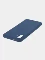 Синий чехол ROSCO для Samsung Galaxy A04, матовый, силиконовый, бортик вокруг камер