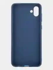 Синий чехол ROSCO для Samsung Galaxy A04, матовый, силиконовый, бортик вокруг камер