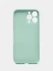Бирюзовый чехол для айфон со стеклянной панелью iPhone 11, 12, 13, 14, Pro, 12 Pro Max, 14 Pro
