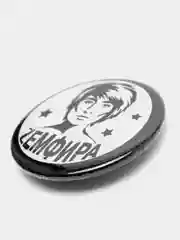 Черный значок "Земфира", из серии "Русский рок", 37 мм