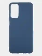 Синий чехол ROSCO для Samsung Galaxy M13, матовый, силиконовый, бортик вокруг камер