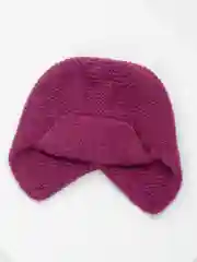 Фуксия шапка женская с ушками