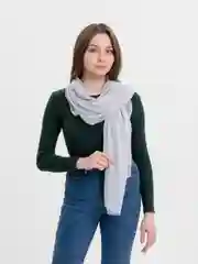 Серый женский палантин на лето