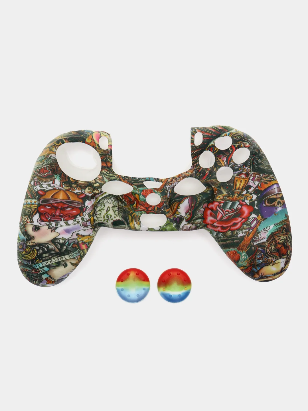 Лазурный защитный чехол с принтом для джойстика PS4, DualShock 4, PlayStation 4