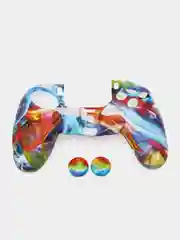 Разноцветный защитный чехол с принтом для джойстика PS4, DualShock 4, PlayStation 4