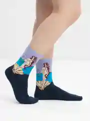 Индиго носки унисекс, мужские, женские с принтом мультперсонажи