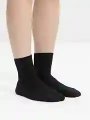 Черный носки женские, однотонные, средней длинны