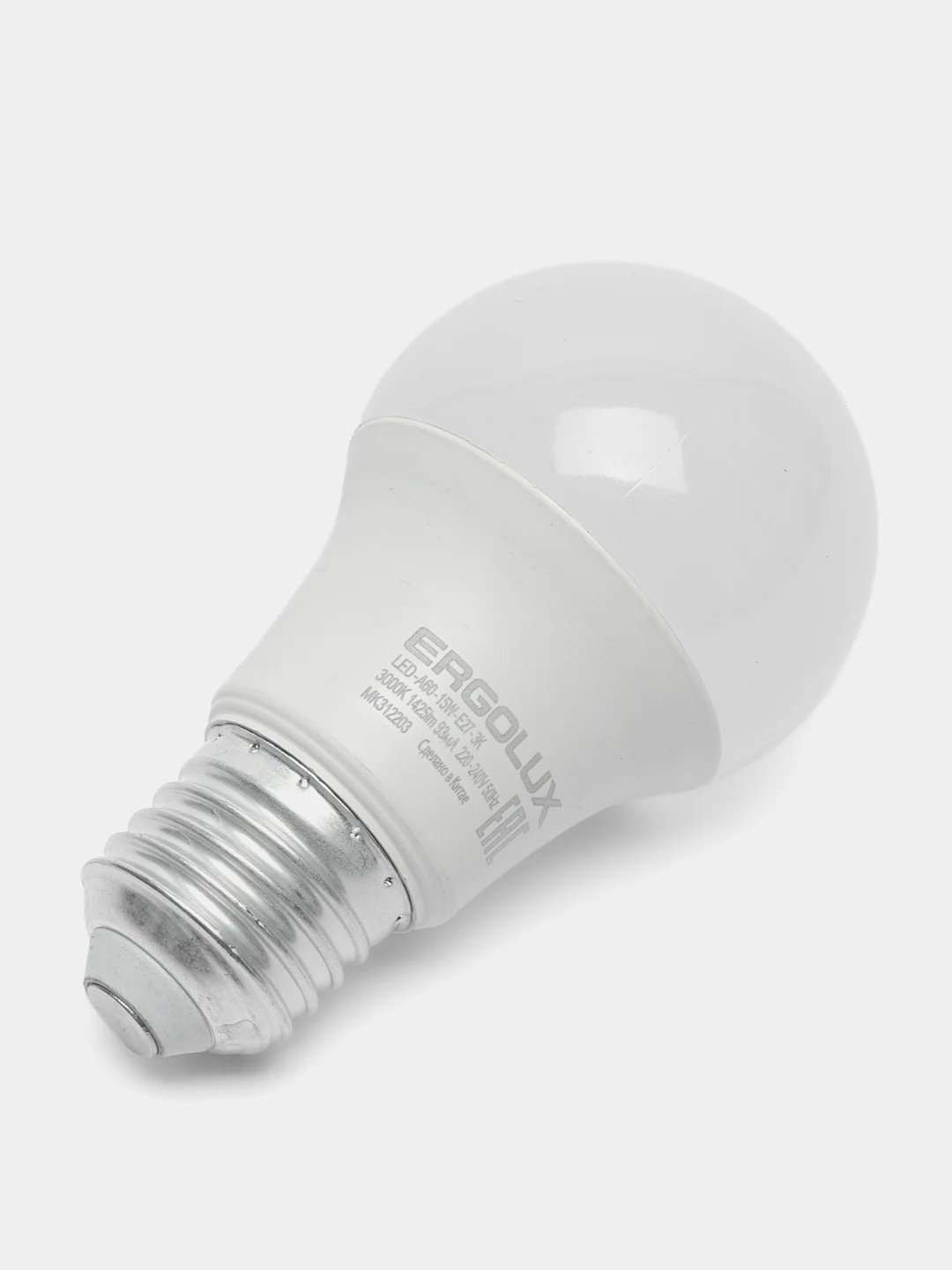 Лампа светодиодная Ergolux Е27, 15 Вт, LED-A60-15W-E27