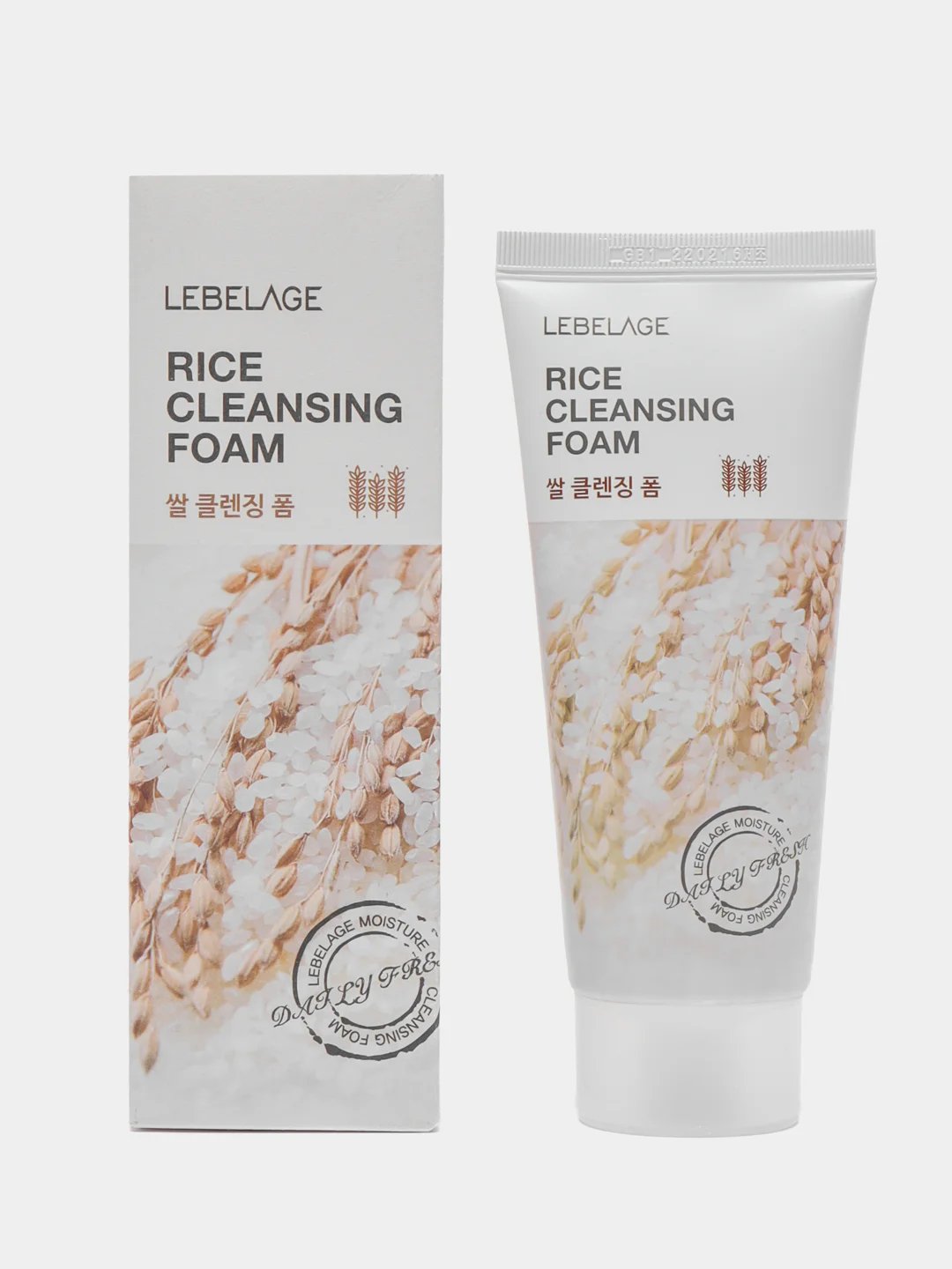 Пенка для умывания с экстрактом риса LEBELAGE CLEANSING FOAM RICE 100 мл