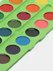 Зеленый акварельные краски, 24 цвета