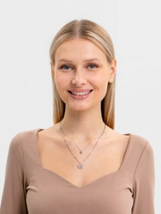 Цепочка на шею, многослойная