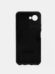 Угольный чехол для Realme C30 C30s Narzo 50i Prime Реалми С30 С30С Нарзо с металлической подставкой