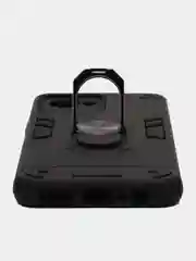 Угольный чехол для Realme C30 C30s Narzo 50i Prime Реалми С30 С30С Нарзо с металлической подставкой
