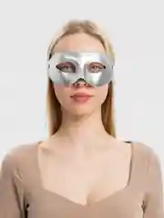 Серебряный маска карнавальная "Мафия"