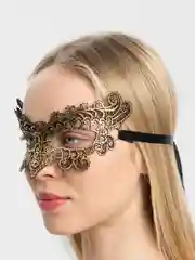 Белый маска карнавальная Кружево