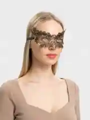 Белый маска карнавальная Кружево