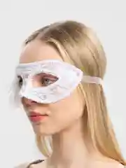 Белый маска карнавальная Кружево