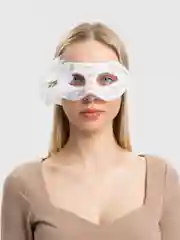 Белый маска карнавальная Кружево