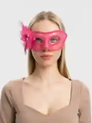 Фуксия маска карнавальная Кружево