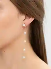 Золотой серьги на Новый год вечерние